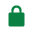 Icono candado verde web segura