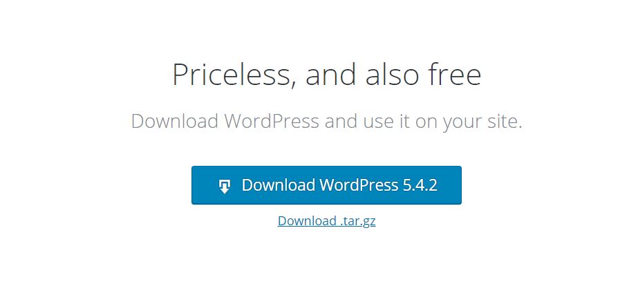 Descargar software de WordPress