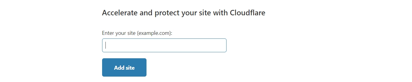 Agregar sitio a Cloudflare