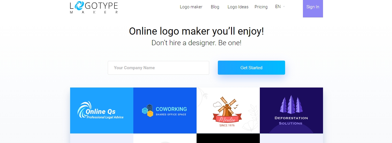 Creador de logotipos LogoTypeMaker