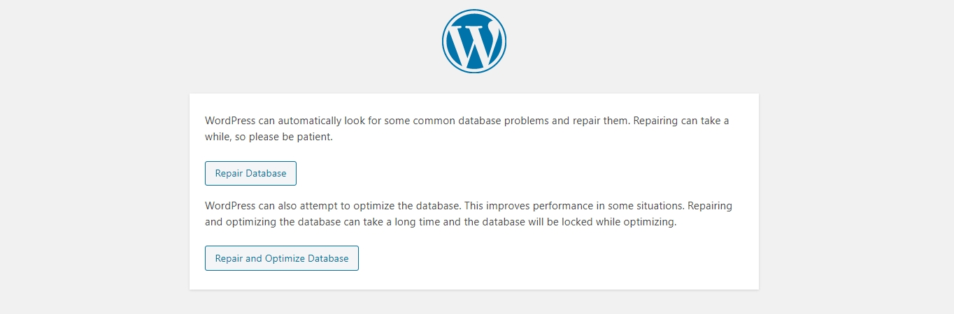 Reparación de base de datos de WordPress