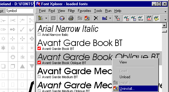 Font Xplorer (Windows)