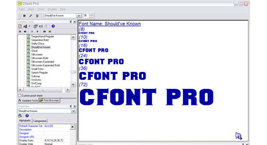Cfont Pro (Windows)