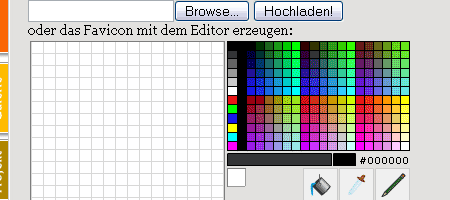 Favicon / Icon Generator y Online-Editor - Captura de pantalla